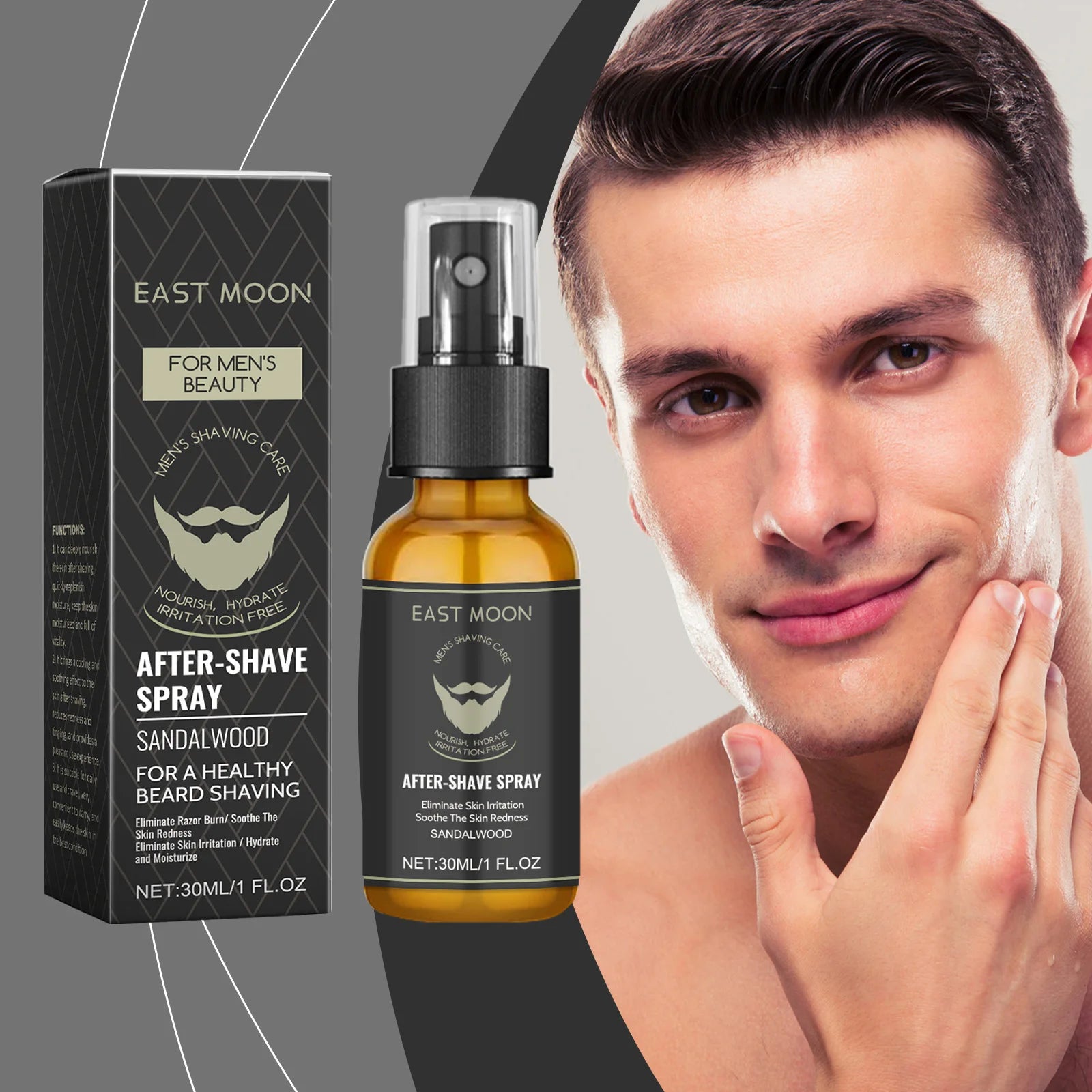 After Shaving Toner Spray For Men Post Shave Soothing Face Mist Deep Moisturizing Hydrate Groomed Repair Dry Damaged Beard Care