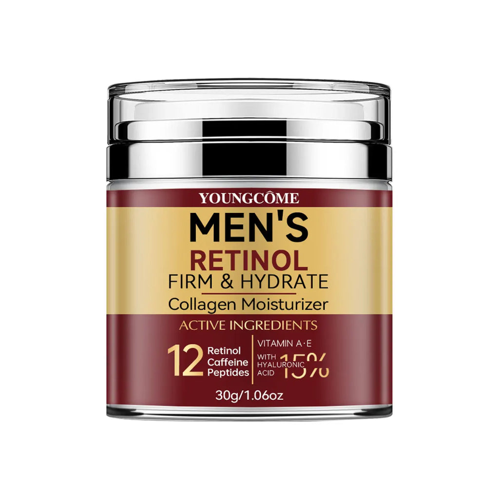 Men's Retinol Firming Face Cream Skincare Moisturizing Collagen Brightening Smooth Wrinkles Facial Face Men Skin Care Treatment
