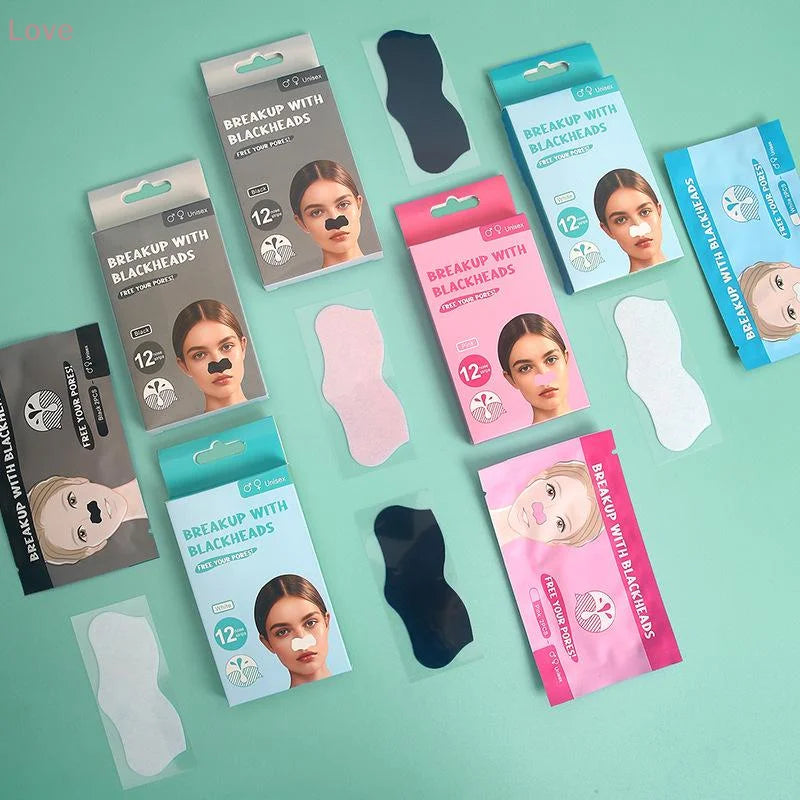 Nose Strips For Blackheads Acne Removal Instant Pore Unclogging Mask Deep Cleansing Nose Clean Patch Beauty Skin Care Treatment