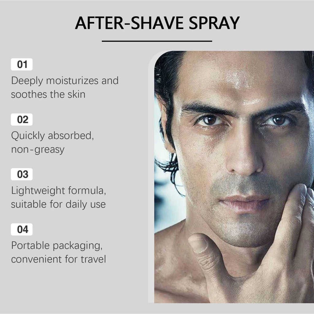 After Shaving Toner Spray For Men Post Shave Soothing Face Mist Deep Moisturizing Hydrate Groomed Repair Dry Damaged Beard Care