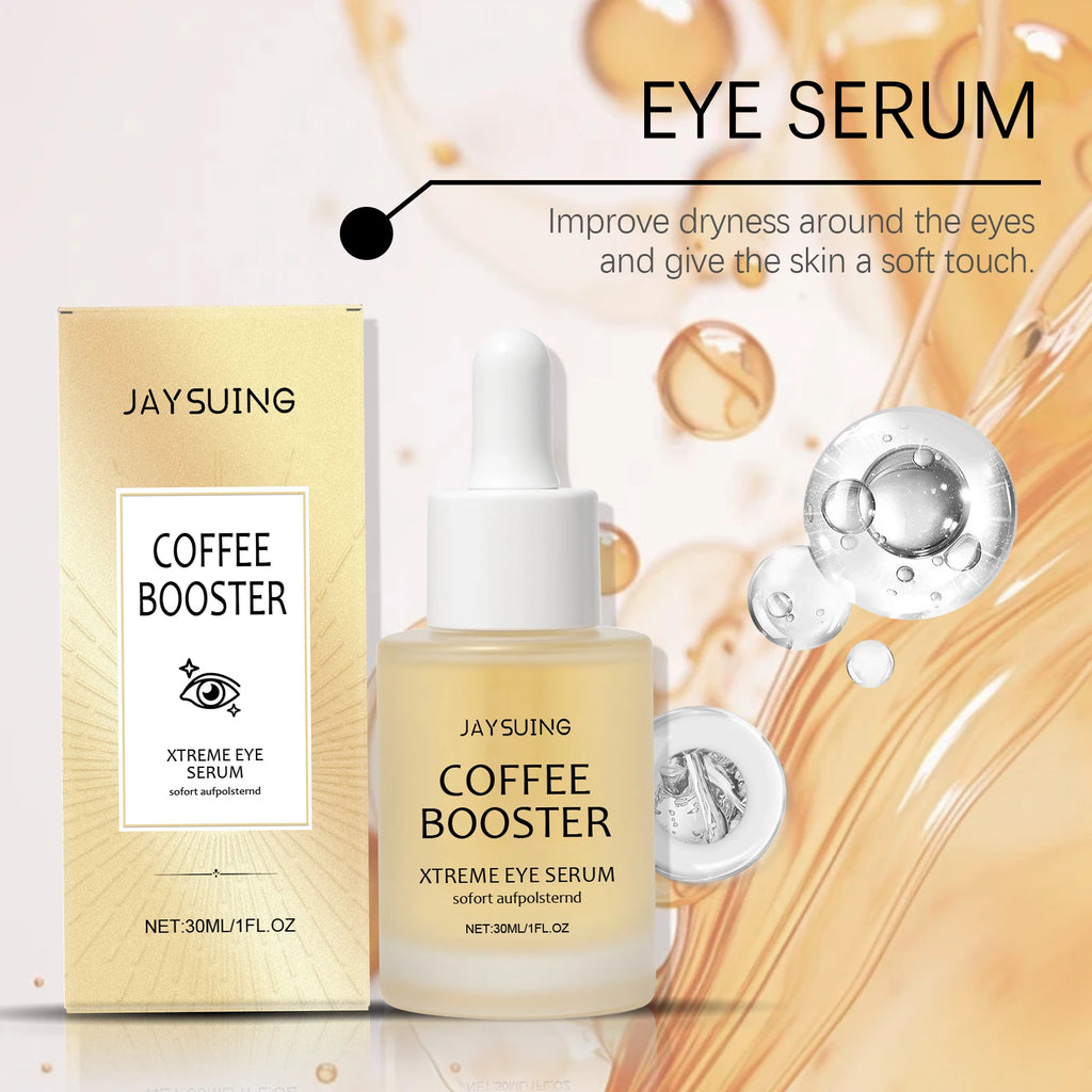 Hyaluronic Acid Eye Serum Coffee Fade Fine Lines Dark Circles Remove Eye Bags Puffiness Hydrate Refreshing Nicotinamide Eye Care