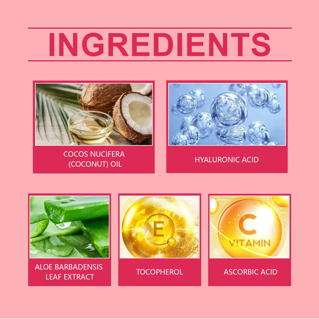 HOYGI Hyaluronic Acid Vitamin C Face Serum Moisturizing Repair Brightening Dull Skin Facial Essence Anti Aging Hydrating Cream