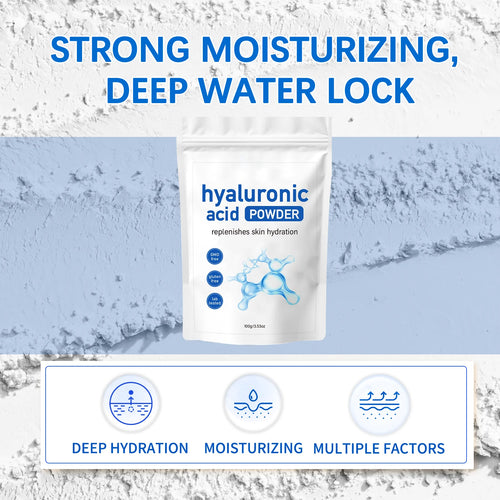 100g Hyaluronic Acid Mask Powder + Spoon Hydrating Smoothing Brighten Nourish Reduced Wrinkles Repairing Skin Barrier Face Mask