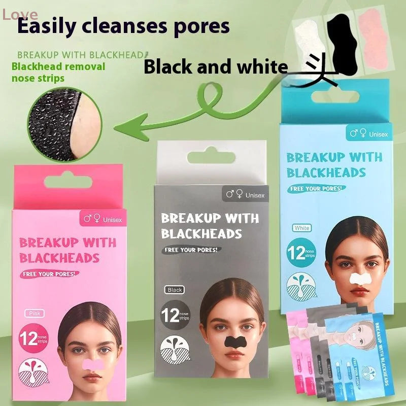 Nose Strips For Blackheads Acne Removal Instant Pore Unclogging Mask Deep Cleansing Nose Clean Patch Beauty Skin Care Treatment