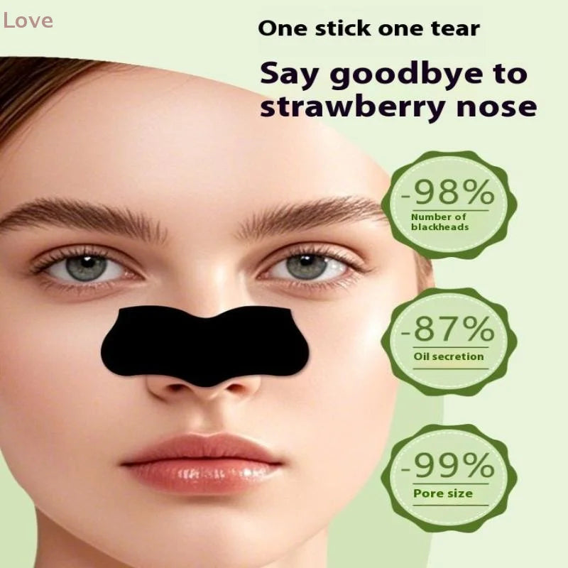 Nose Strips For Blackheads Acne Removal Instant Pore Unclogging Mask Deep Cleansing Nose Clean Patch Beauty Skin Care Treatment