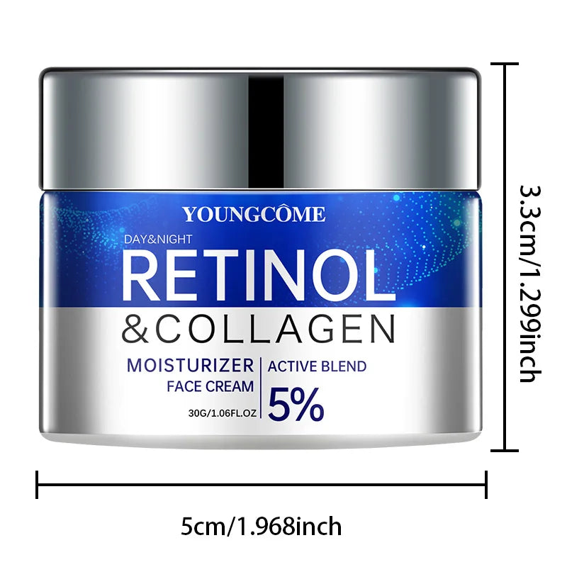 Retinol Face Cream Smooth Wrinkle Younger Firming Lifting Fade Fine Lines Whitening Moisturizing Brightening Skin Care Cosmetic