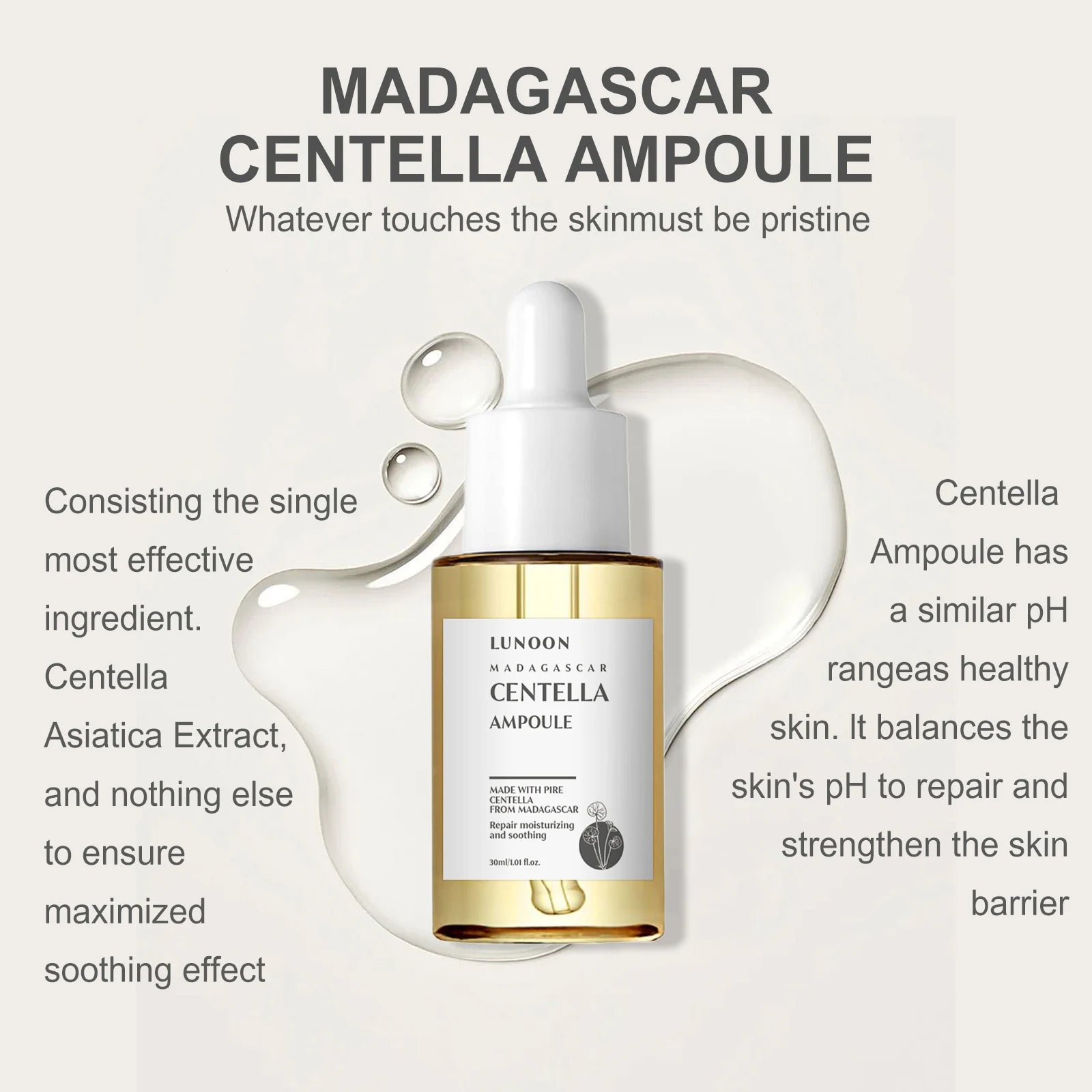 7 Seconds Repair Damaged Facial Barrier Serum Centella Asiatica Moisturize Hydrat Soothing Smoothing Anti-Aging Korean Skincare